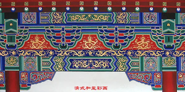 江苏中国建筑彩画装饰图案